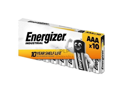AAA Alkaline Battery - LR03 - Energizer Industrial - Box 10 pcs.