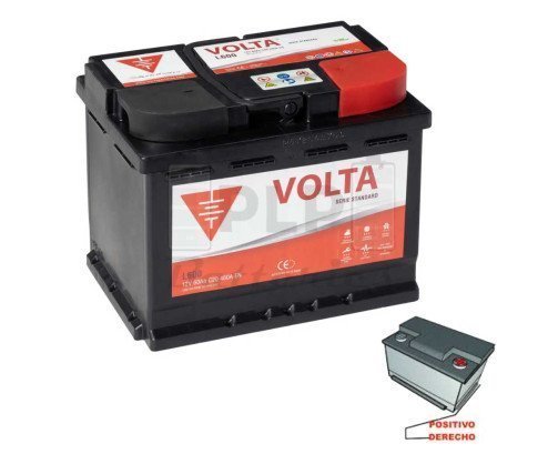 Car Battery 12v 60Ah 480A EN Standard Volta - L600D
