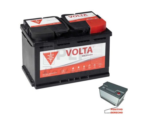 Batería De Coche 12v 70Ah 640A EN Standard Volta - L700D