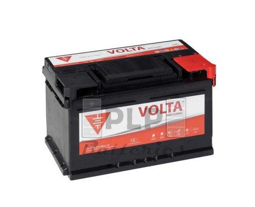 Batería de Coche 12v 75Ah 680A EN Classic Plus Volta C+750D