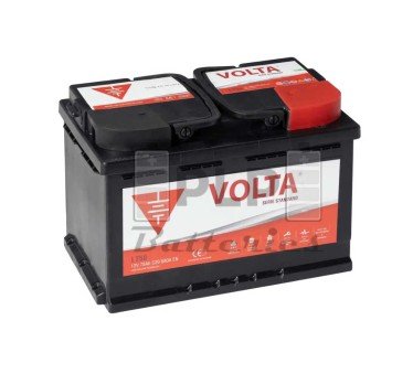 Batería de Coche 12v 75Ah 680A EN Standard Volta L750D