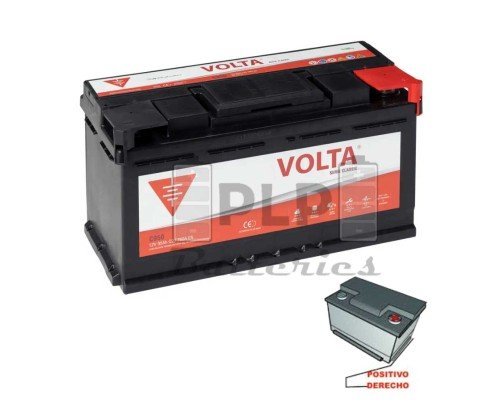 Batería de Coche 12v 95Ah 760A EN Classic Volta C950D