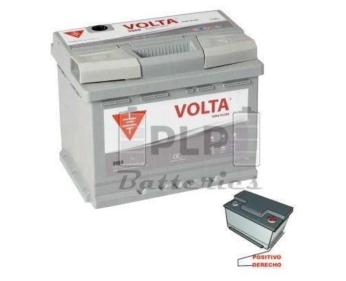 Batería de Coche 12v 66Ah 680A EN Silver Volta S660D