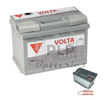 Car Battery 12v 80Ah 800A EN Silver Volta S800D