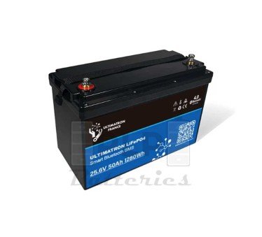 LiFePO4 Lithium Battery Bluetooth 25.6V 50Ah Ultimatron