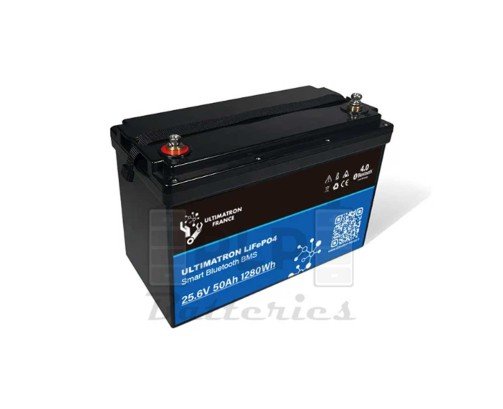 Batería Litio LiFePO4 Bluetooth 25.6V 50Ah Ultimatron