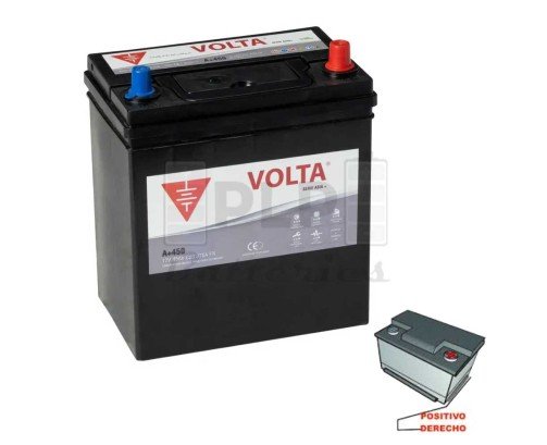 12V 45Ah 370A EN Asia Plus Car Battery Volta A+450D