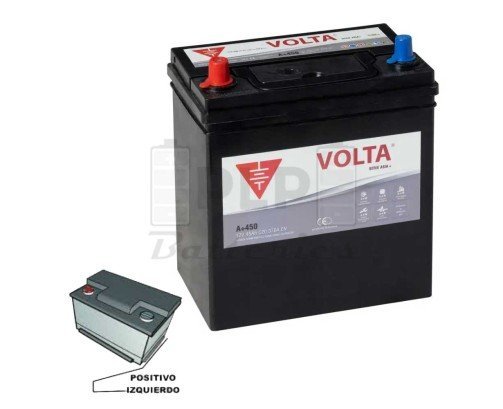 12V 45Ah 370A EN Asia Plus Car Battery Volta A+450I