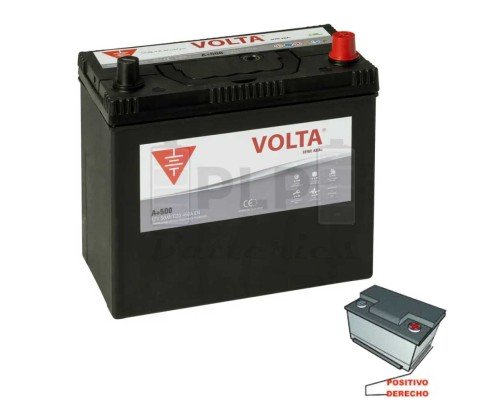 Car Battery 12v 50Ah 450Ah EN Asia Plus Volta A+500D