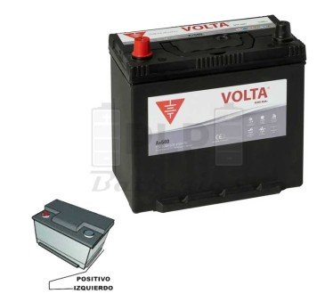 Batería de Coche 12v 50Ah 450A EN Asia Plus Volta A+500I