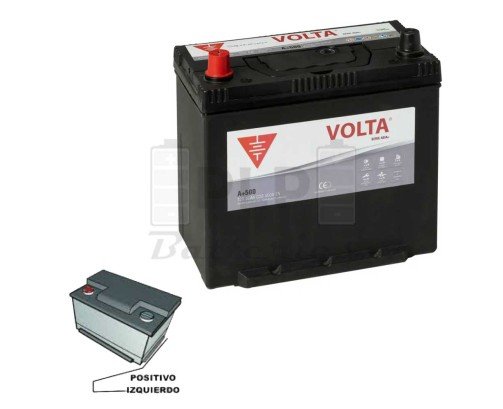 Batería de Coche 12v 50Ah 450A EN Asia Plus Volta A+500I