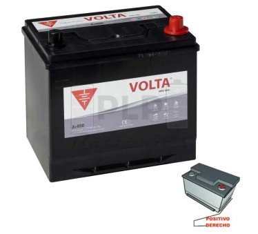12v 65Ah 600A EN Asia Plus Car Battery Volta A+650D
