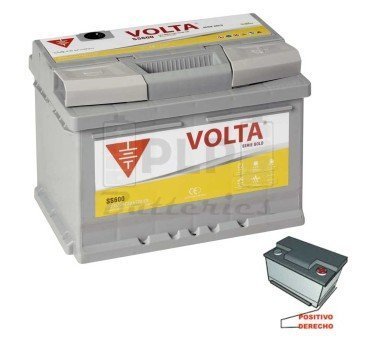 Batería de Coche Start Stop EFB 12v 60Ah 570 A EN Volta SS600D