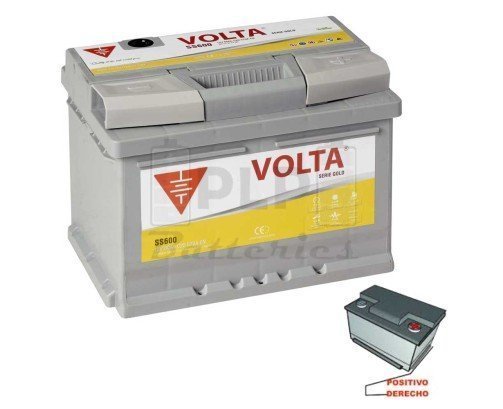 Batería de Coche Start Stop EFB 12v 60Ah 570 A EN Volta SS600D