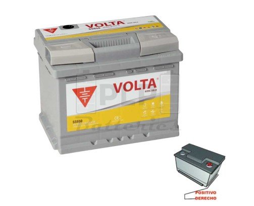 Batería de Coche Start Stop EFB 12v 65Ah 650 A EN Volta SS650D