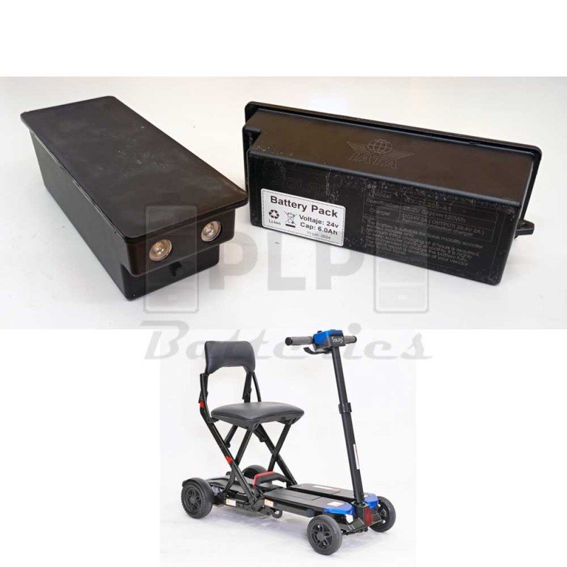 Reacondicionamiento baterías (2) para Scooter Solax Maleta de Apex - 24v 6.0Ah Li-Ion Reacondicionamiento baterías (2) para Scooter Solax Maleta de Apex - 24v 6.0Ah Li-Ion