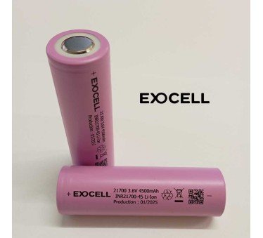 INR21700 EXOCELL Lithium-Ion Accumulator - 3.6V 4500mAh - 13.5A