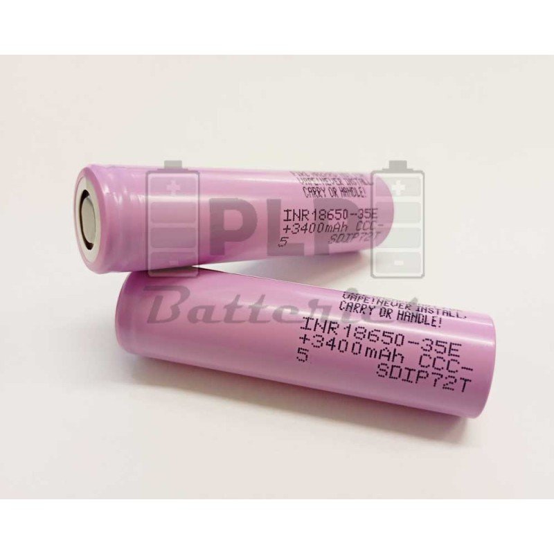Samsung INR18650-35E 3.6V 3450mAh 10A Cell Samsung INR18650-35E 3.6V 3450mAh 10A Cell