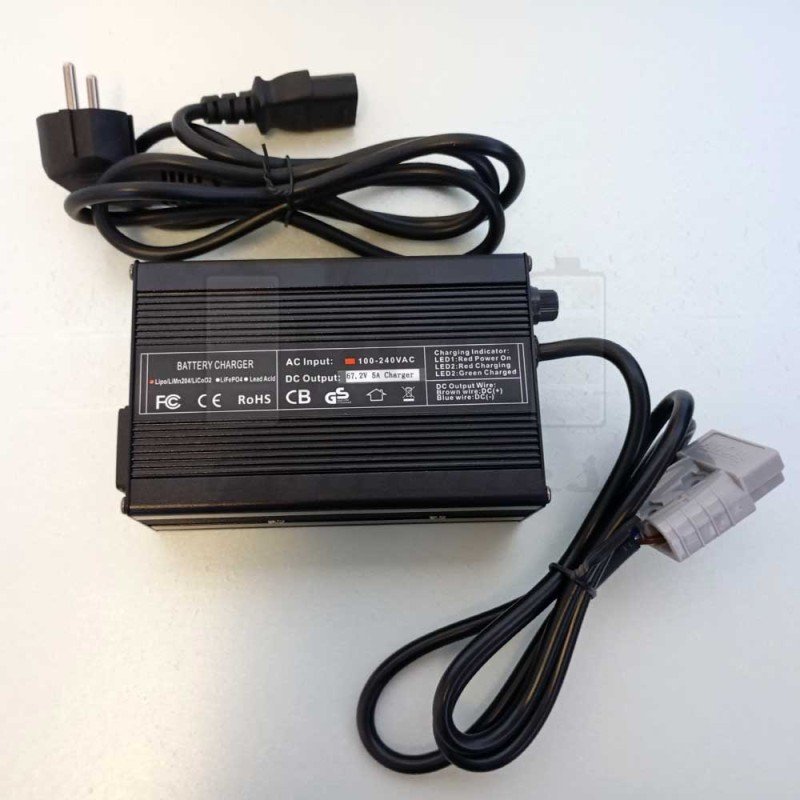 Cargador Aluminio 67,2V 5A - EU - Anderson 50 Cargador Aluminio 67,2V 5A - EU - Anderson 50