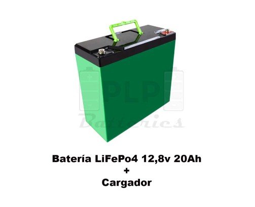 LiFePo4 12.8V 20Ah battery pack + 12.8V 5A charger F-120