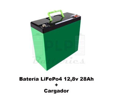 LiFePo4 Battery Pack 12.8V 28Ah + 12.8V 5A Charger F-120