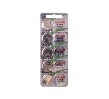 Lithium coin cell Botón Maxell CR2025 3V - 100 Pieces Box