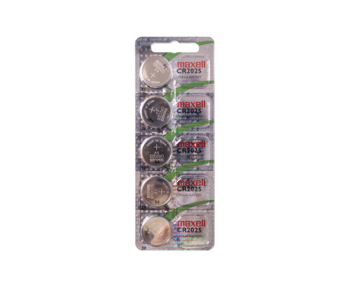 Lithium coin cell Botón Maxell CR2025 3V - 100 Pieces Box